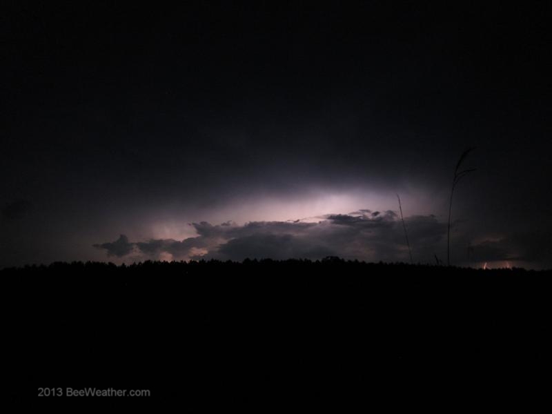 July 17, 2013 - A lightening storm over the Luverne/Rutledge area.