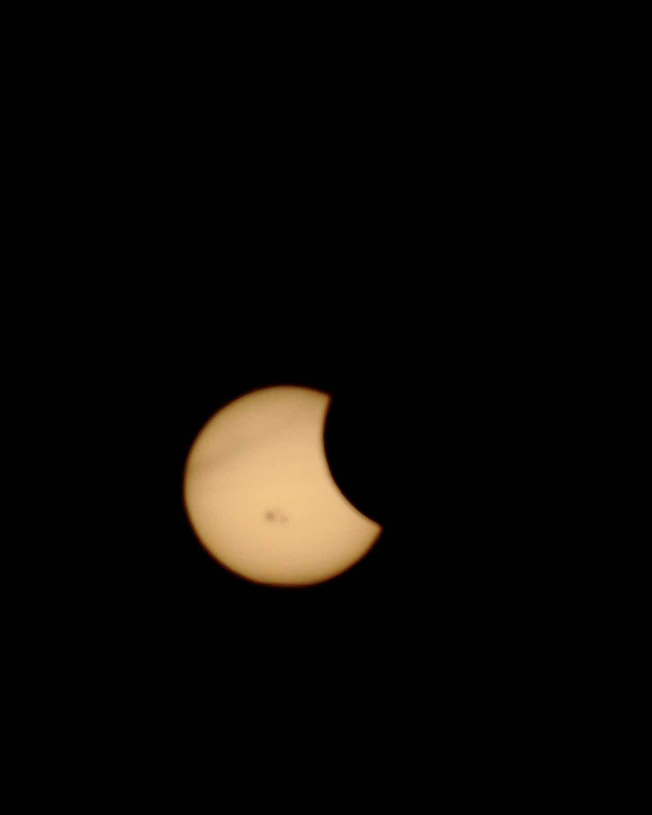 October 23, 2014 - Partial eclipse of the sun.